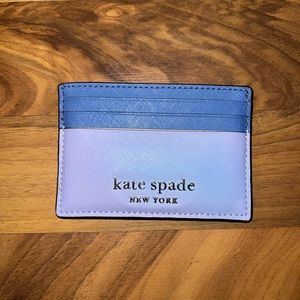 Purple and blue kate spade mini wallet